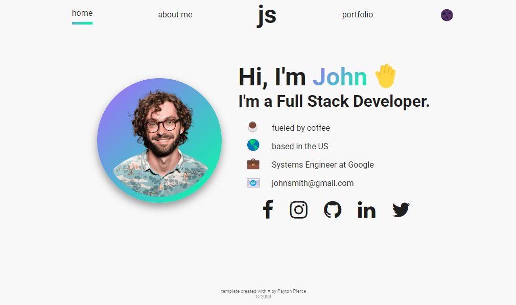 15+ Inspiring React Portfolio Templates For 2023 - 2024